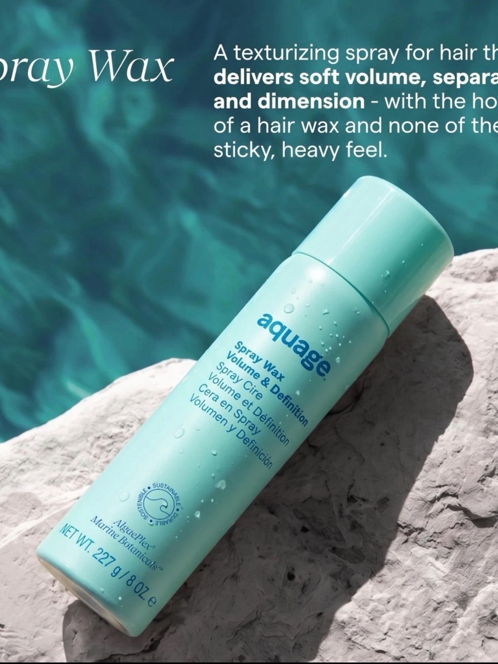 Aquage Spray Wax Volume & Definition Spray ~New!